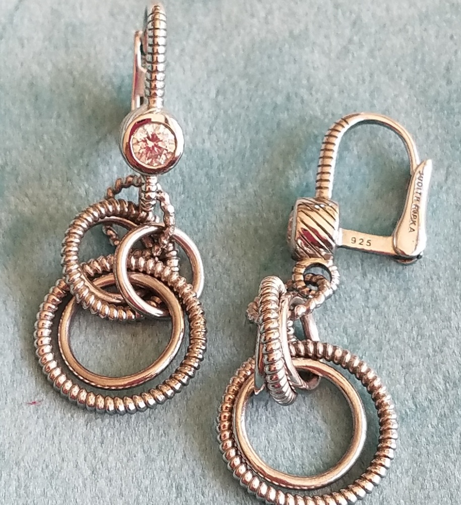 Judith Ripka Sterling Silver Earrings